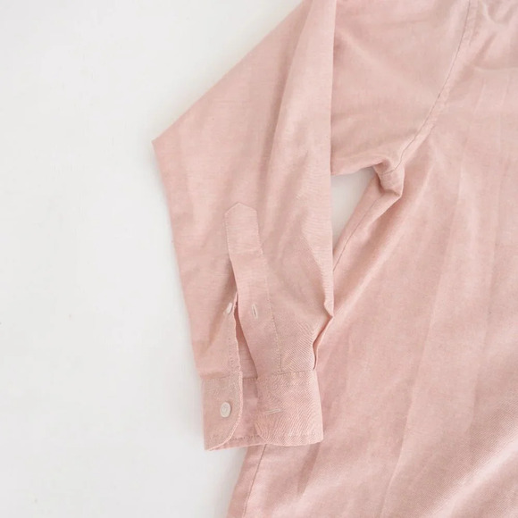 Vintage Bremare Pink Long Sleeve 70% Cotton  Button Up Shirt Size Medium - Picture 9 of 12